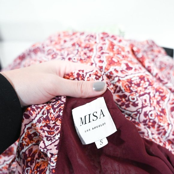 MISA Los Angeles Misa Thale Pom-Pom Maxi Dress | Size Small - Picture 11 of 13